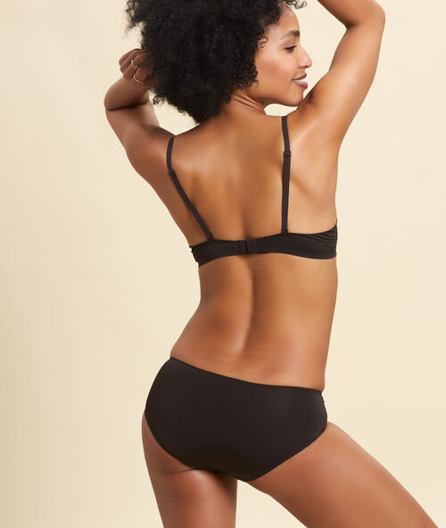 Culote de microfibra marr&oacute;n.