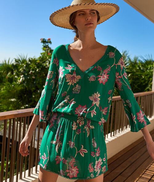 Vestido playero estampado floral Vestido playero estampado floral