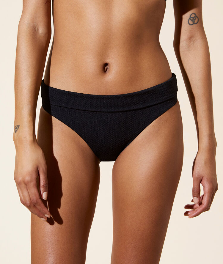 Culote bikini multiposición negro.