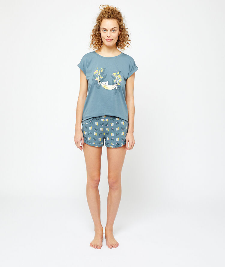 Camiseta estampado koala azul.