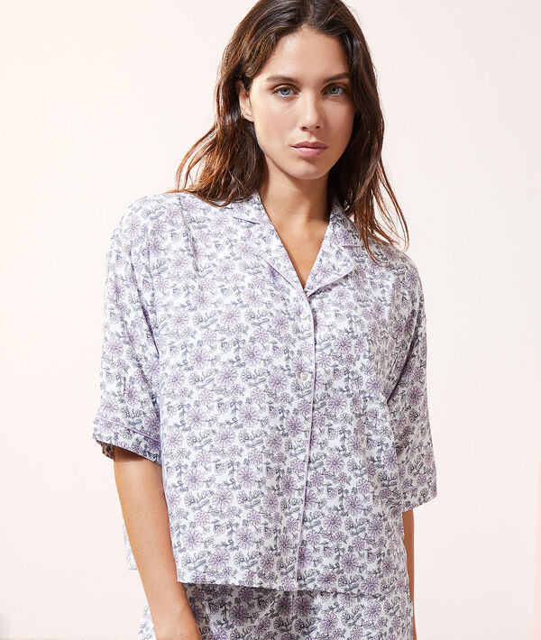 Camisa pijama estampado floral Camisa pijama estampado floral;${refinementColor}