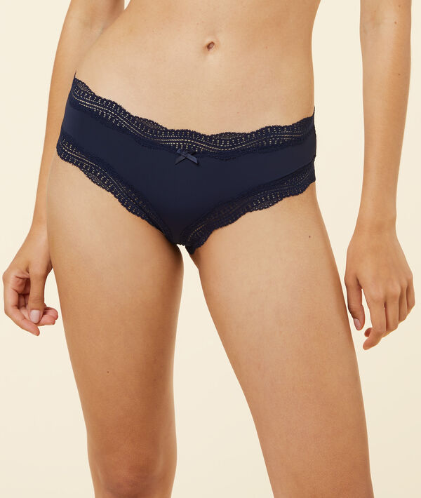 Culote de microfibra y encaje Culote de microfibra y encaje