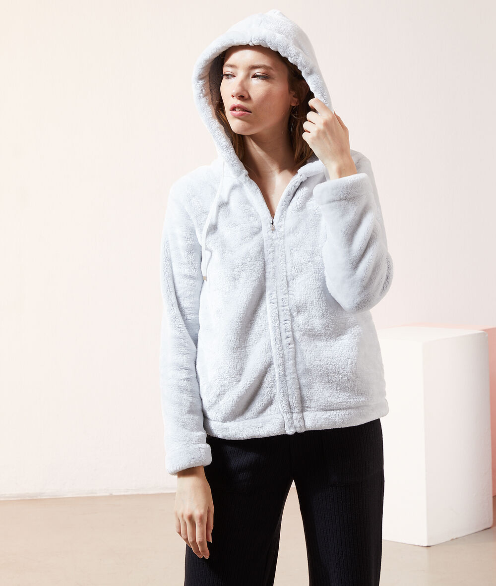 Chaqueta tipo sudadera c.gris.