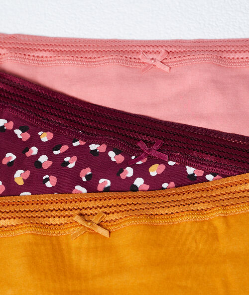 Lote de 3 culotes, detalles de encaje Lote de 3 culotes, detalles de encaje