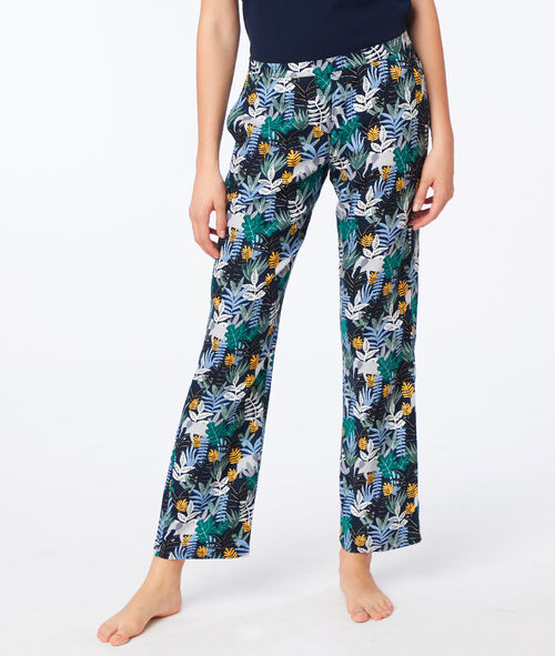 Pantalón estampado tropical Pantalón estampado tropical