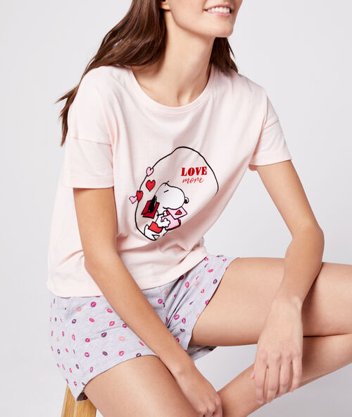 Camiseta dibujo Snoopy enamorado Camiseta dibujo Snoopy enamorado