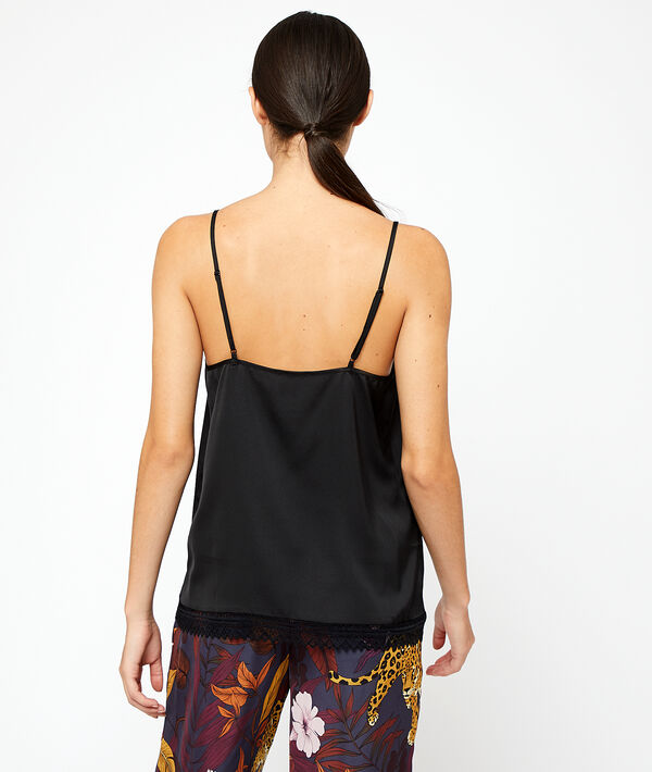 Top de tirantes con motivos de encaje Top de tirantes con motivos de encaje;${refinementColor}