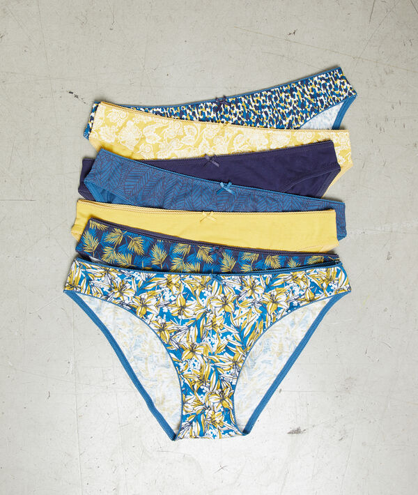 Lote de 7 braguitas estampadas Lote de 7 braguitas estampadas