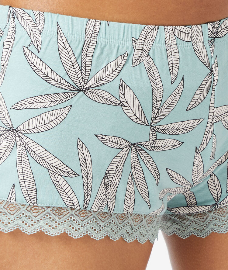 Pantalón corto estampado celadón.