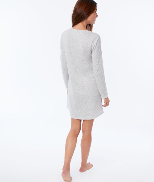 Camisón motivos navideños c.gris.