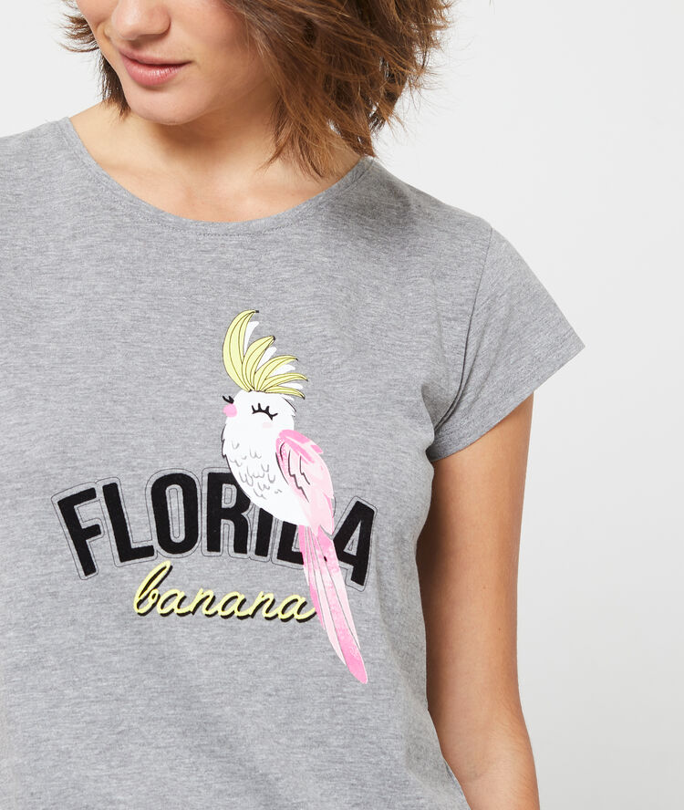 Camiseta 'florida banana' c.gris.