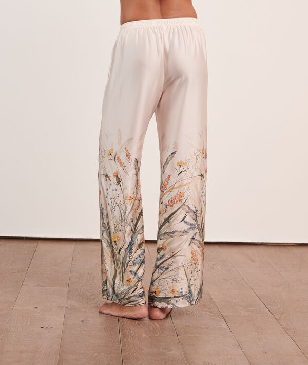Pantalón de satén estampado Pantalón de satén estampado;${refinementColor}