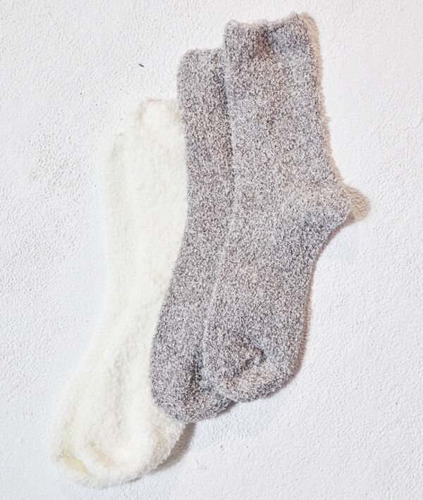 Lote de 2 pares de calcetines mullidos Lote de 2 pares de calcetines mullidos;${refinementColor}