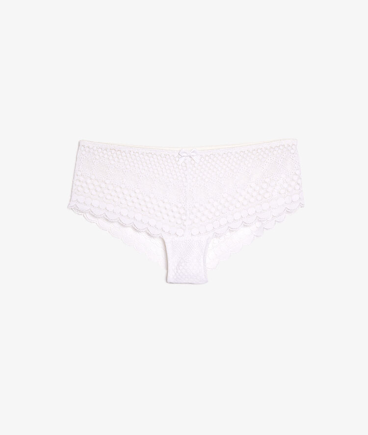 Culote de encaje blanco.
