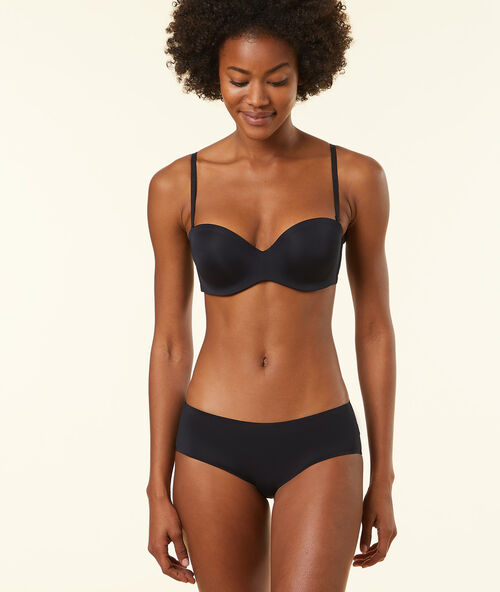 Sujetador push up tirantes extra&iacute;bles. copa a-b negro.