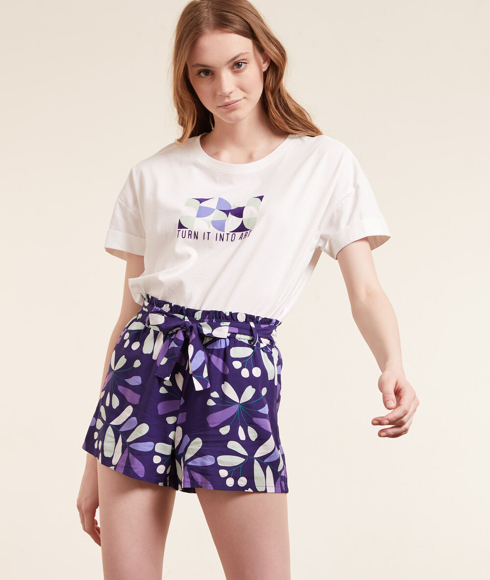 Camiseta manga corta 'turn it into art' crudo.