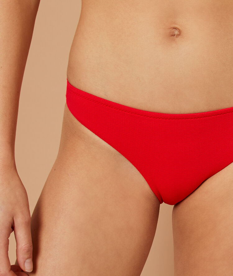 Braguita bikini lisa rojo.