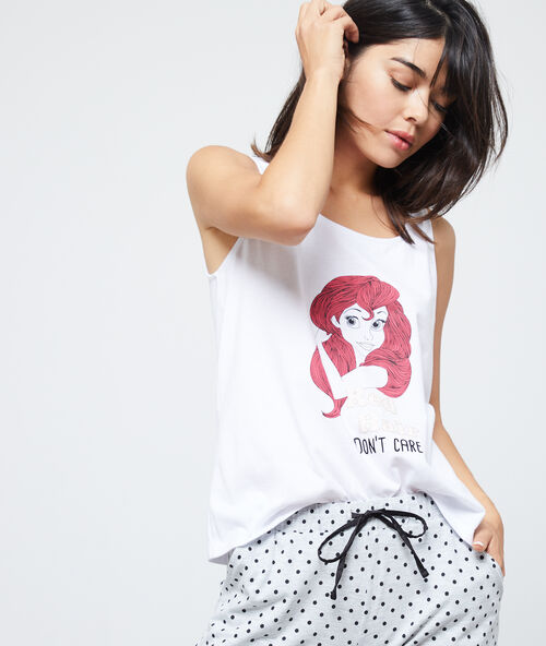 Camiseta princesa disney blanco.
