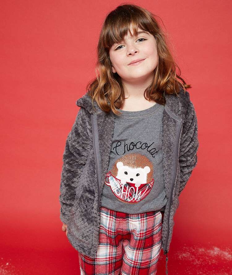 Pijama infantil 3 piezas c.gris.