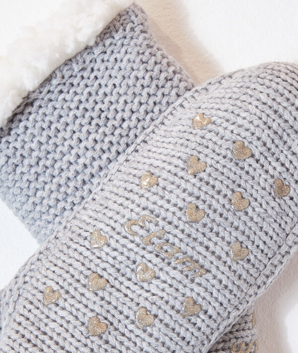 Calcetines de punto, forro polar Calcetines de punto, forro polar;${refinementColor}