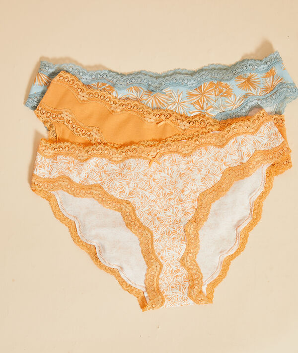 Lote de 3 braguitas estampadas Lote de 3 braguitas estampadas;${refinementColor}