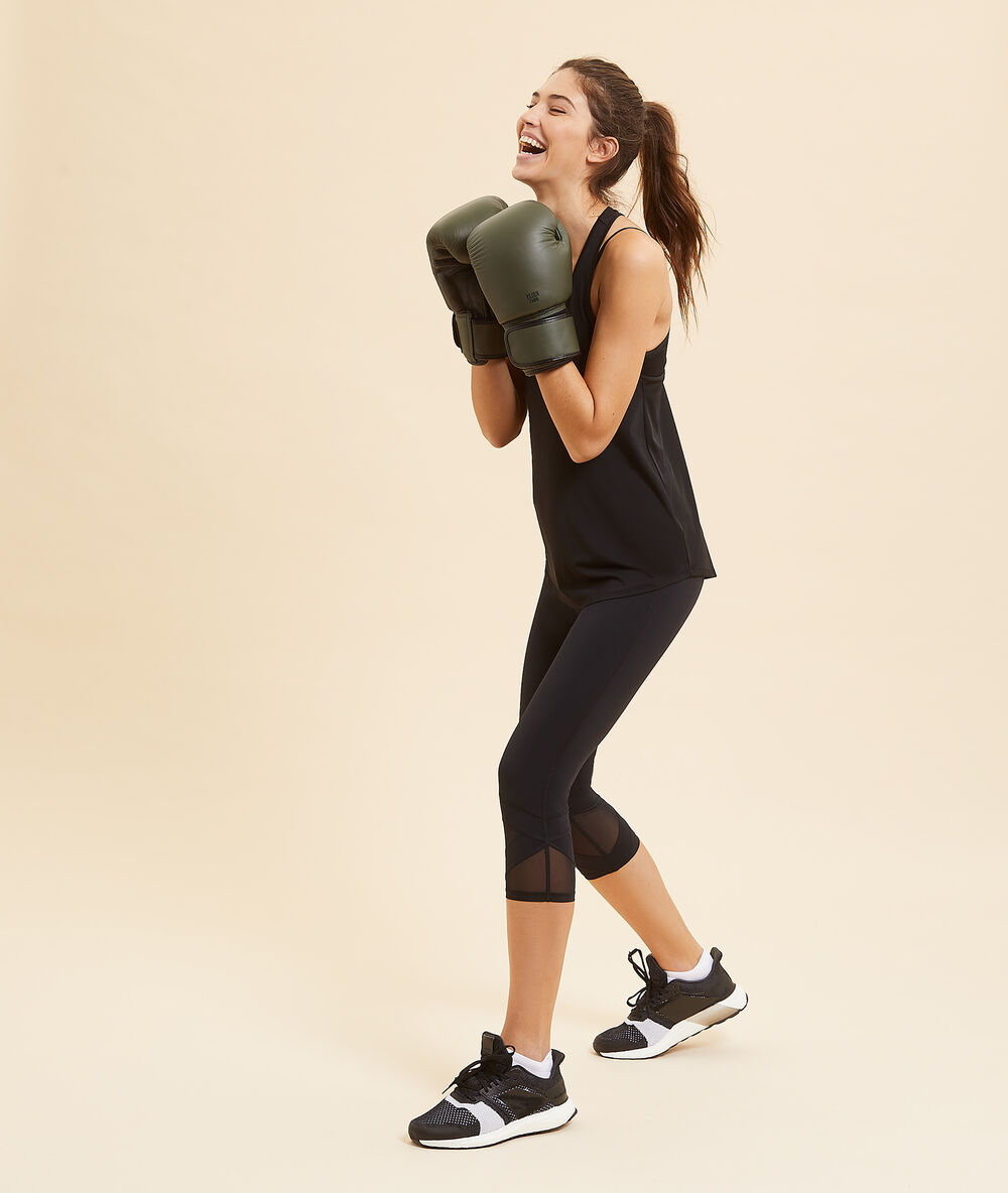 Leggings deportivos 3/4 negro.