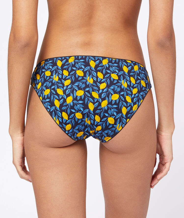 Lote de 4 braguitas estampadas azul marino.