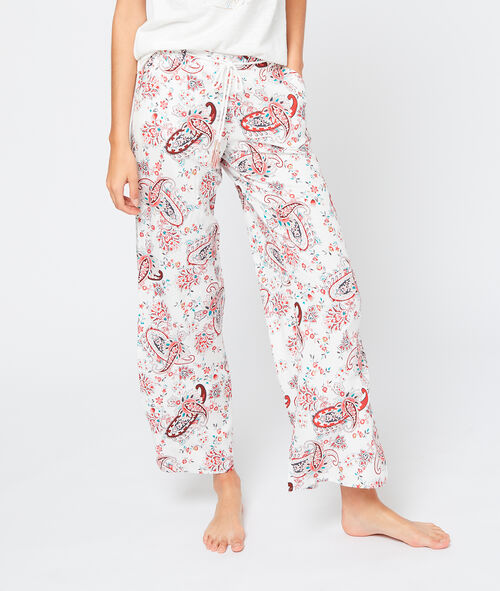 Pantalón estampado de cachemira Pantalón estampado de cachemira