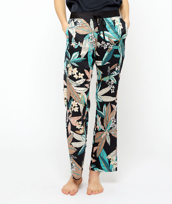 Pantalón pijama estampado tropical Pantalón pijama estampado tropical;${refinementColor}