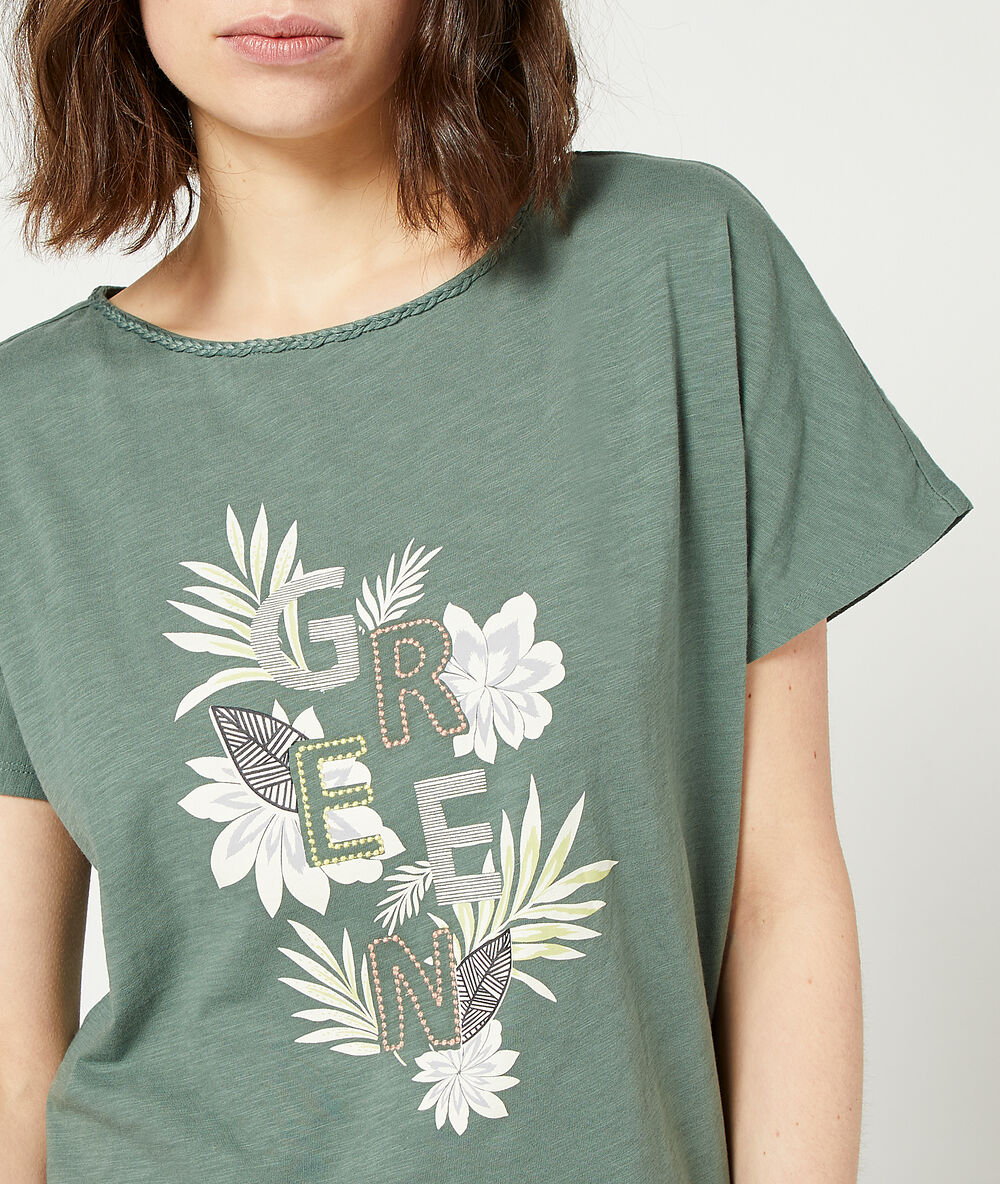 Camiseta ‘green’ caqui.