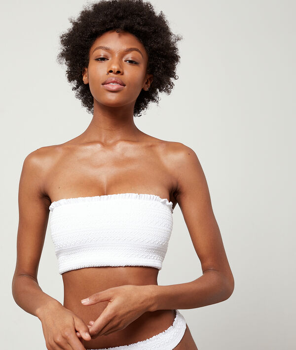 Sujetador bikini bandeau suave relieve Sujetador bikini bandeau suave relieve;${refinementColor}