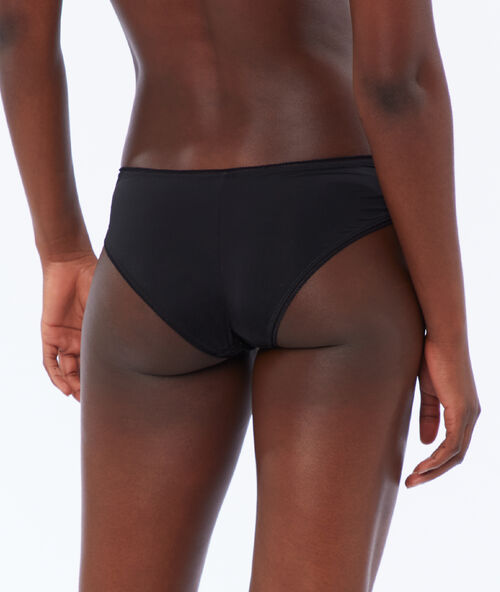 Braguita brasileña dos texturas negro.