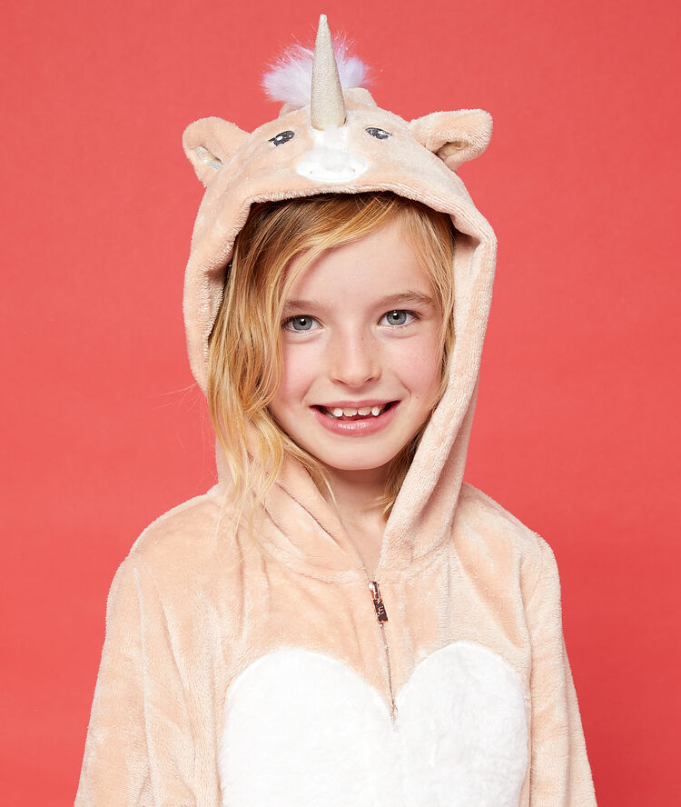 Mono infantil unicornio rosa.