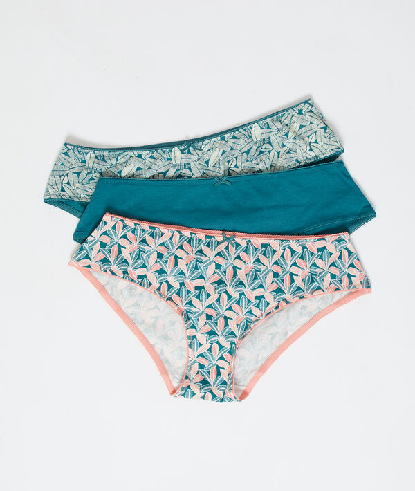 Lote de 3 culotes de algodón Lote de 3 culotes de algodón;${refinementColor}