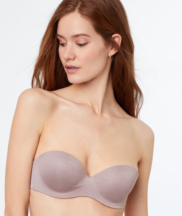 Sujetador tirantes extraíbles microfibra. copa b - PURE FIT CHINE - 85B - Beis - Mujer - Etam