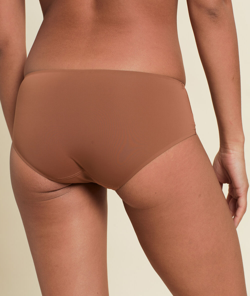 Culote de microfibra bronce.