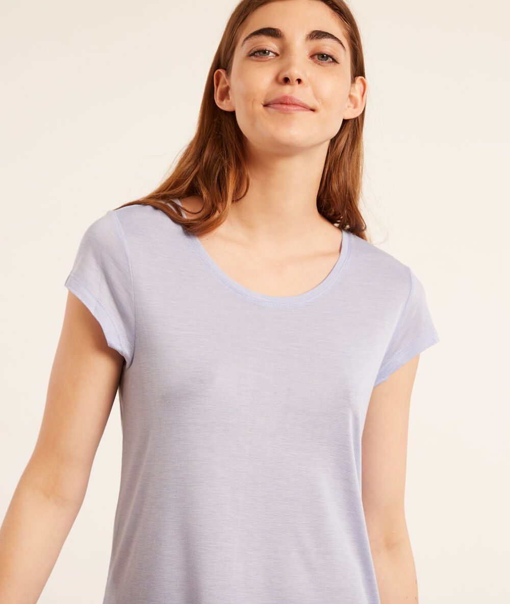 Camisón con motivos de encaje c.gris.