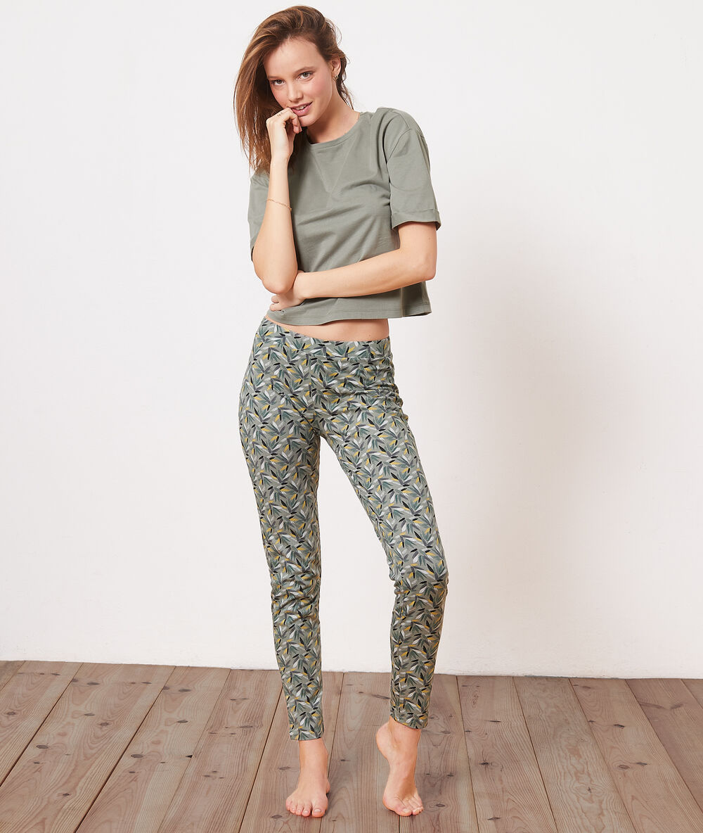 Pantalón estampado c.kaki.