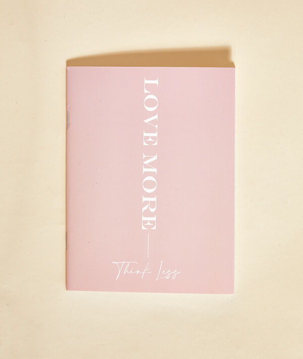 Libreta 'love more, think less' Libreta 'love more, think less';${refinementColor}