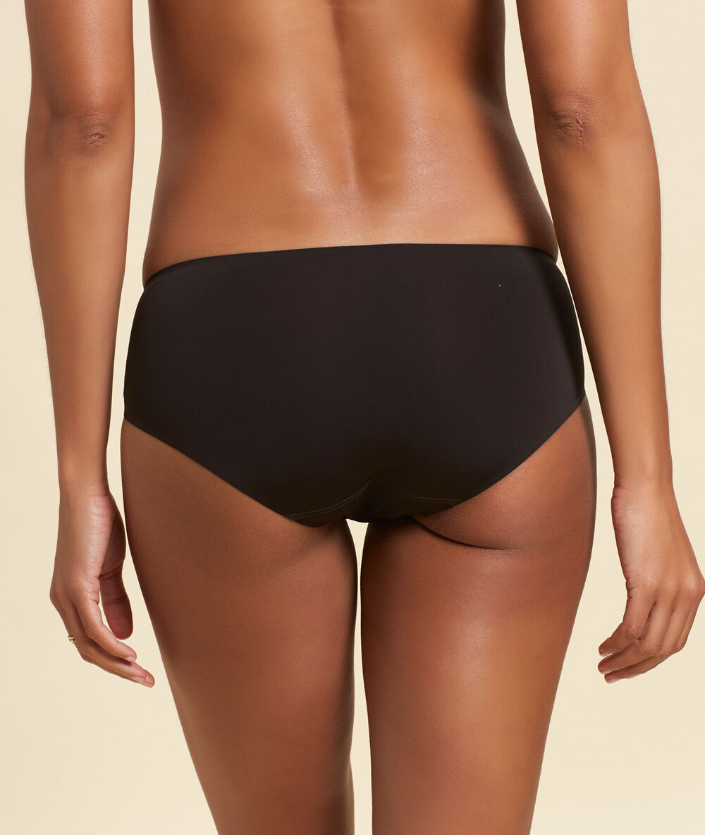 Culote de microfibra marrón.