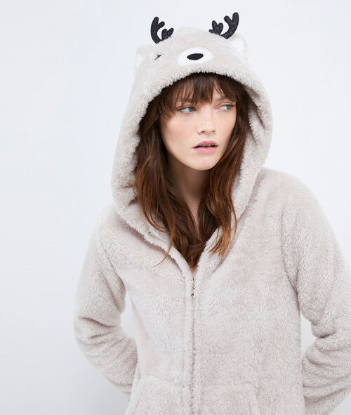 Chaqueta tejido peluche reno Chaqueta tejido peluche reno