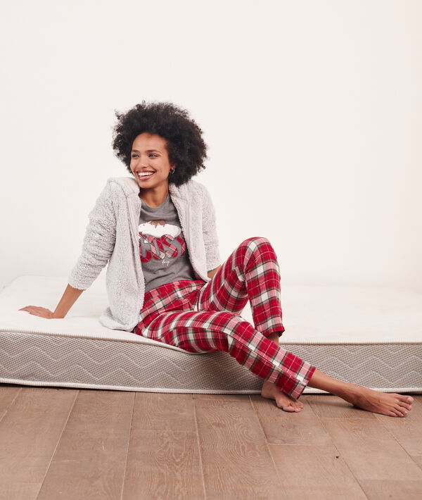 Pijama 3 piezas 'cosy, chaqueta forro polar Pijama 3 piezas 'cosy, chaqueta forro polar;${refinementColor}