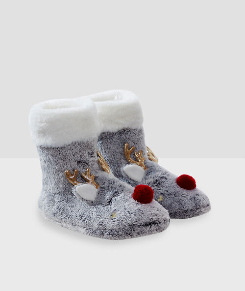 Zapatillas tipo botines reno c.gris.