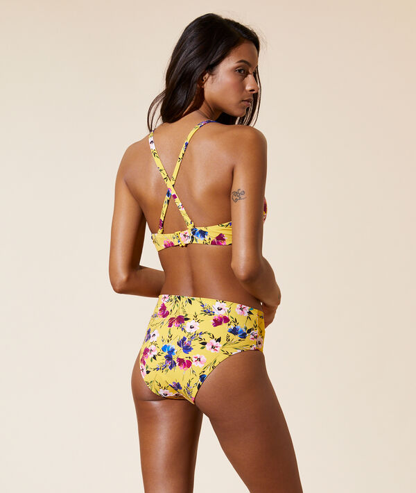 Sujetador bikini triángulo, estampado floral. Copa B-E Sujetador bikini triángulo, estampado floral. Copa B-E;${refinementColor}