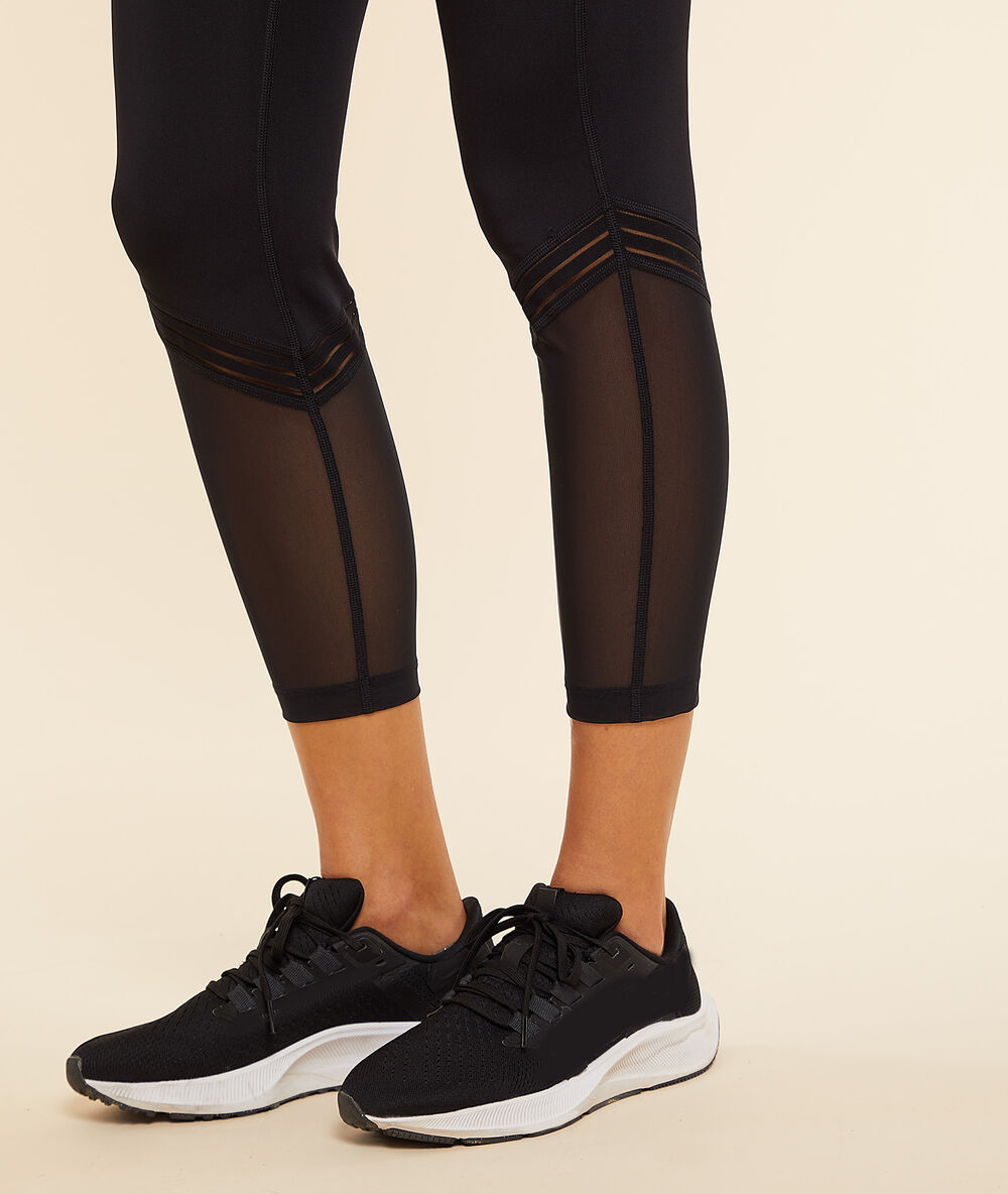 Leggings deportivos 7/8 negro.