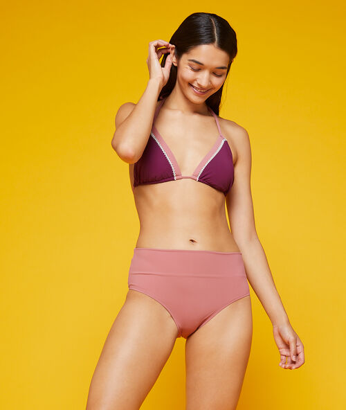 Braguita bikini multiposición rosa.