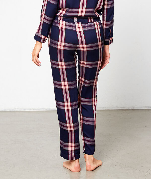 Pantalón estampado de cuadros Pantalón estampado de cuadros