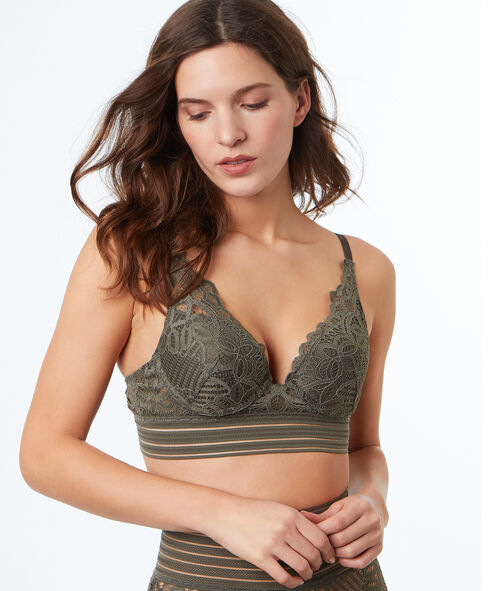 Sujetador push up encaje floral. Copa B-C Sujetador push up encaje floral. Copa B-C