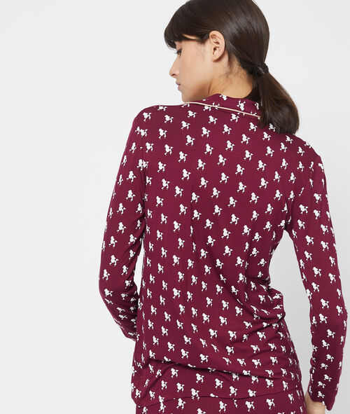 Camisa pijama estampado caniches Camisa pijama estampado caniches