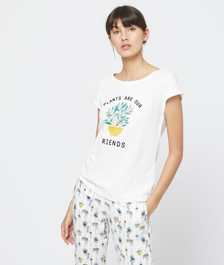 Camiseta plantas crudo.